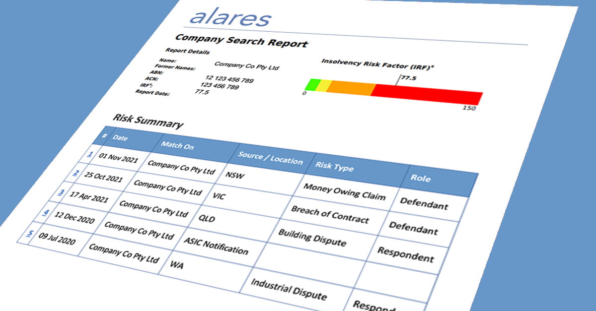 BICB Partners with Alares to Provide Access to Party Searches and Monitoring for most Australian Courts